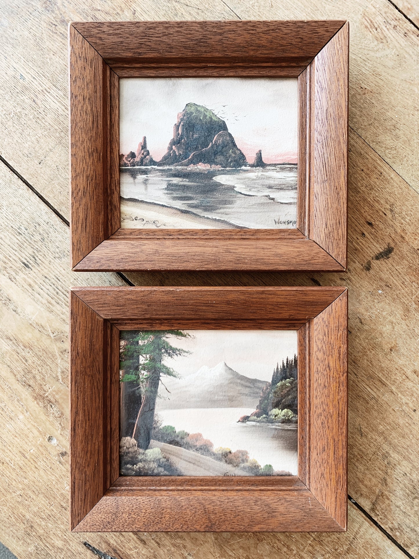 Vintage Framed Oregon Landscape Painting