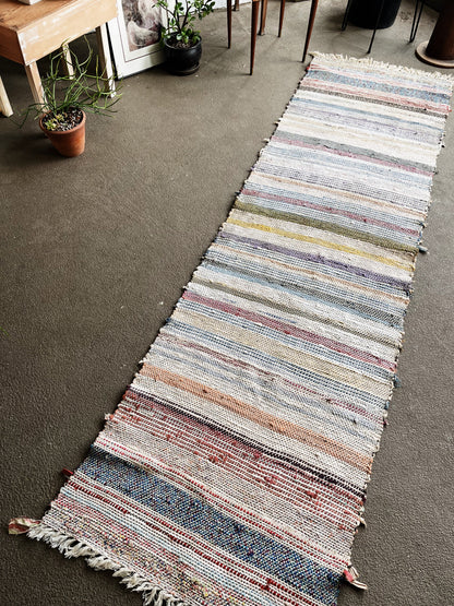Vintage Rag Rug Runner