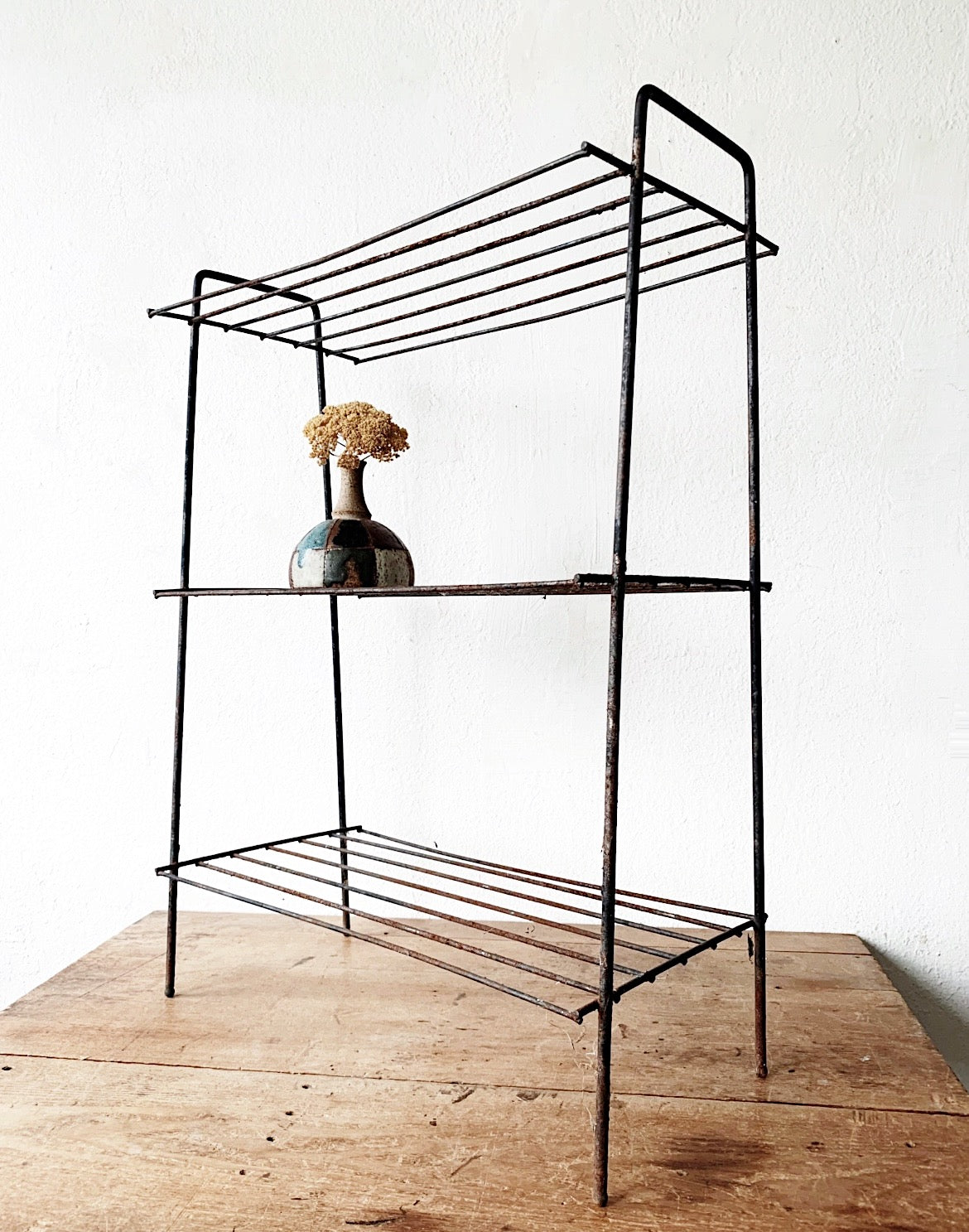 Mid Century Metal Shelf