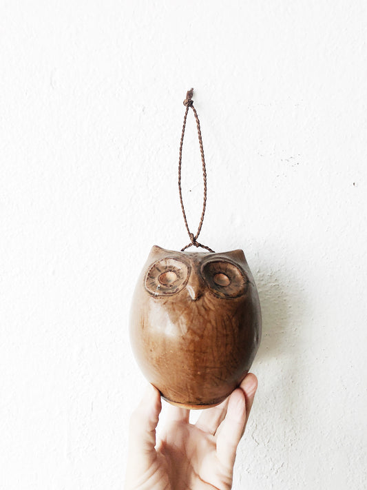 Vintage Hanging Ceramic Owl