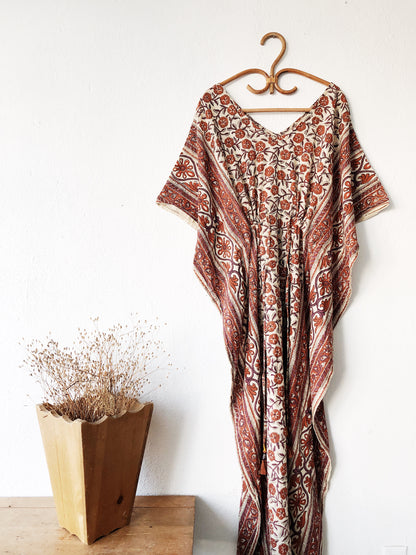 Vintage Cotton Batik Caftan