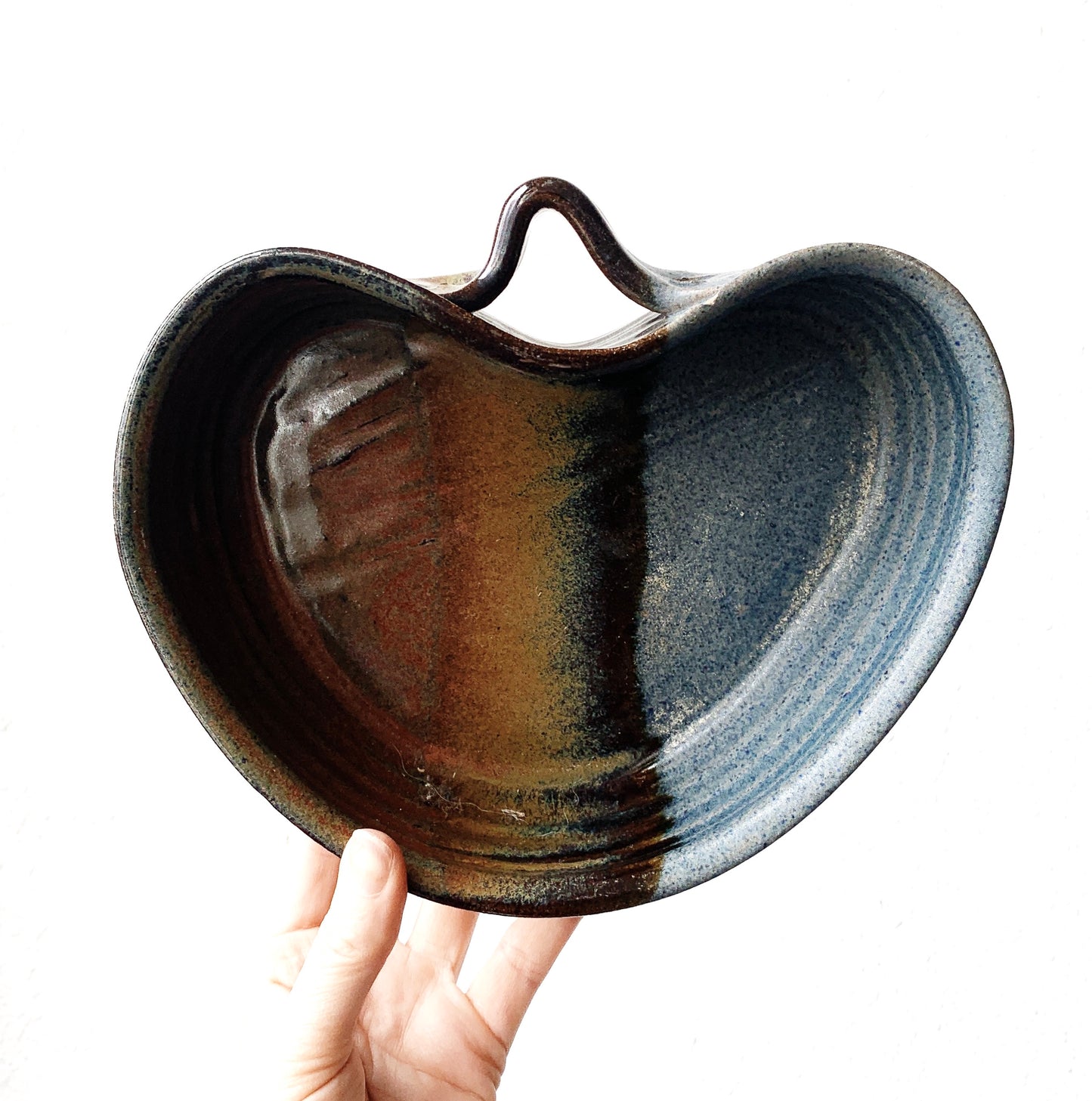 Stoneware Heart Deep Dish