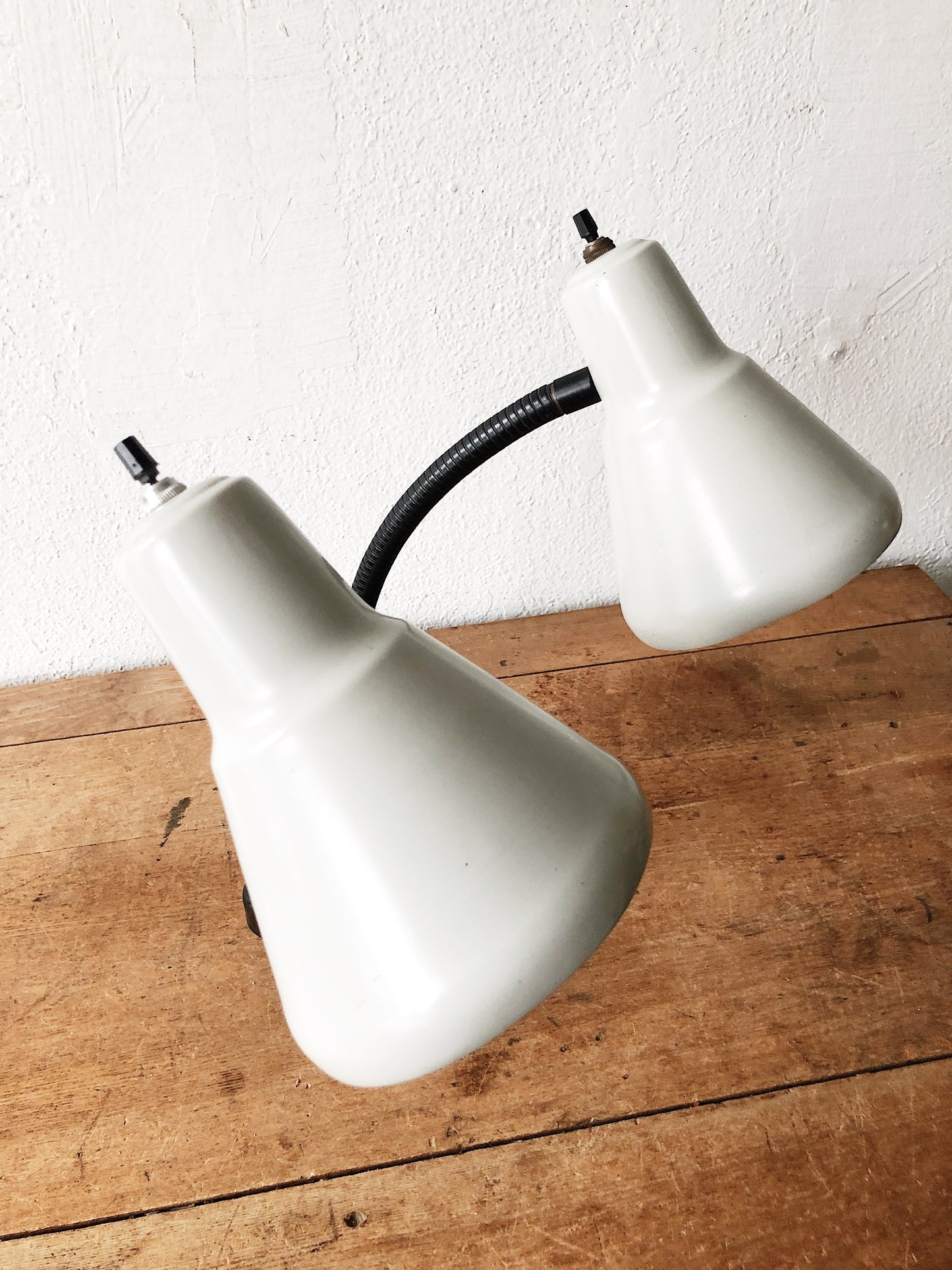 Mid Century Double Gooseneck Lamp