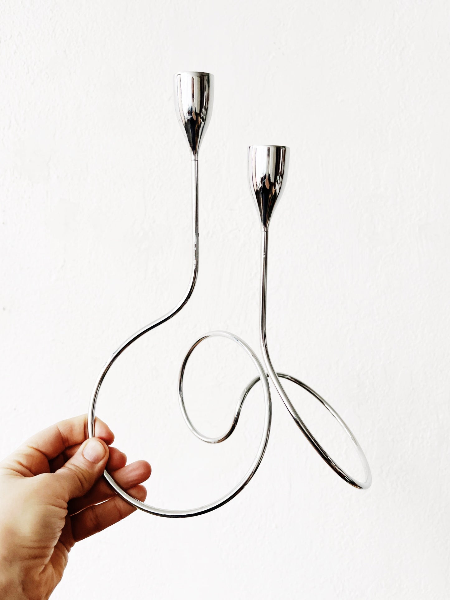 Contemporary Chrome Candlestick