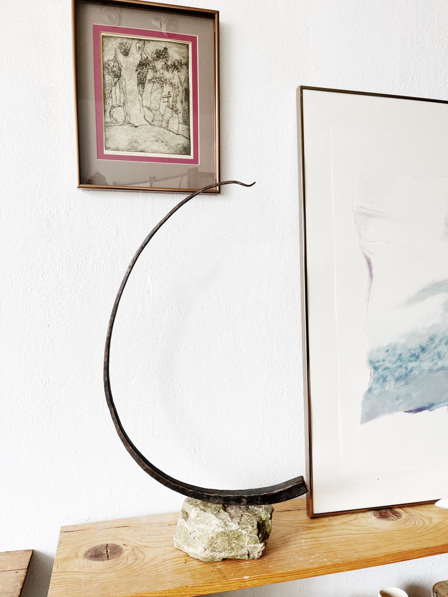 Brutalist Iron Sculpture