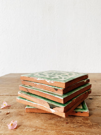 Vintage Hand Painted Mexican Tiles