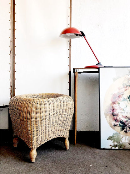 Vintage Wicker Stool