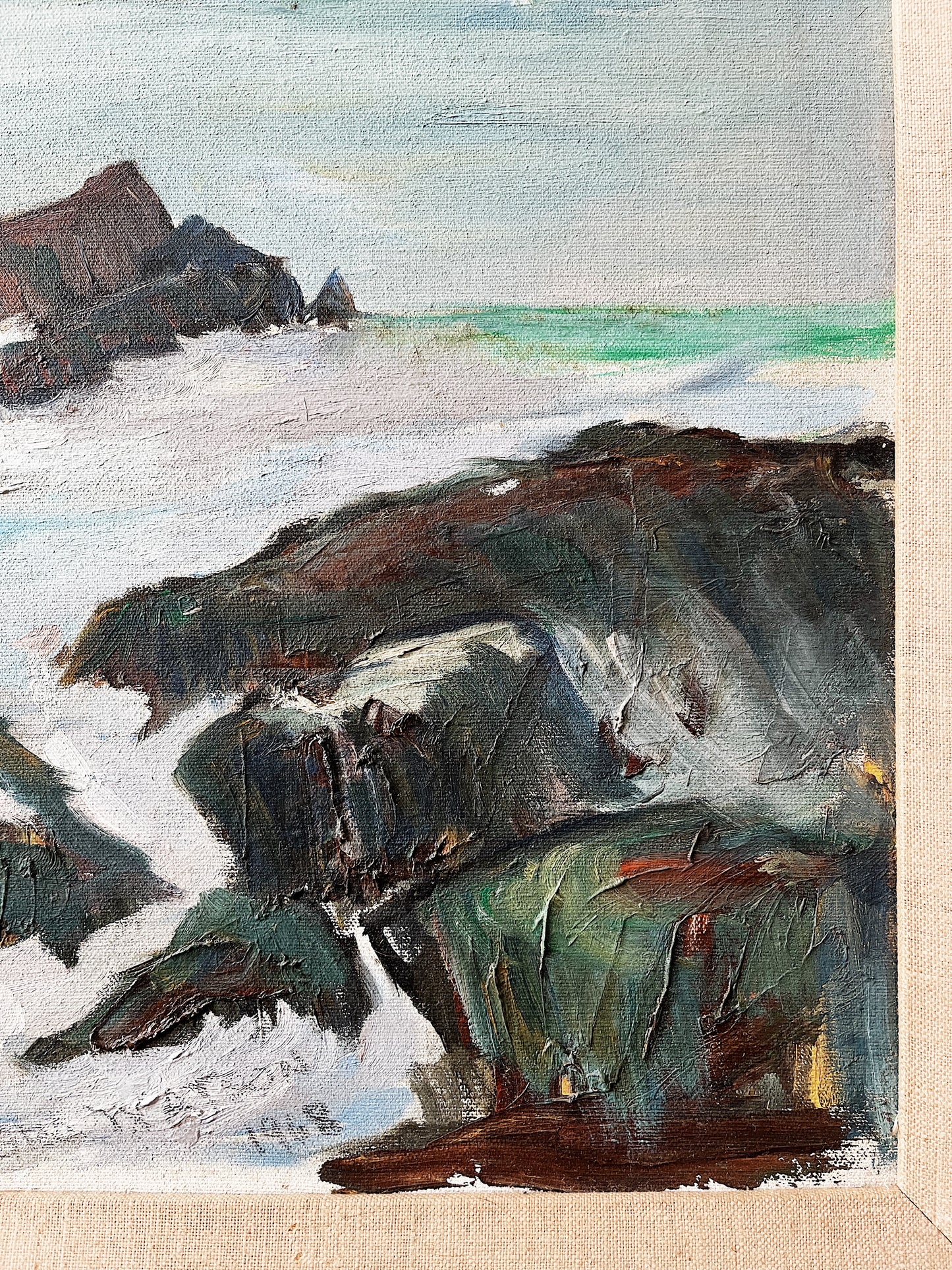 Vintage Seascape Painting