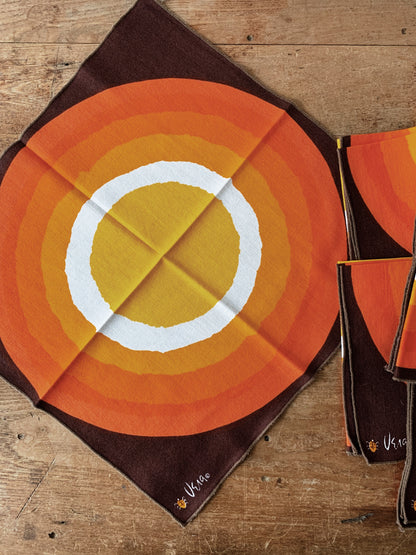 Vintage Vera Cloth Napkins Set of Six