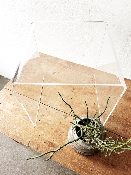 Vintage Lucite Side Table
