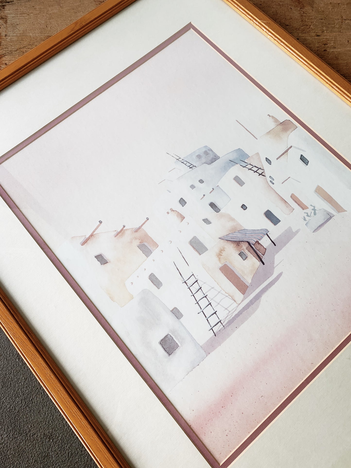 Large Vintage Framed Art Print