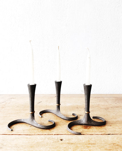 Trio of Danish Modern Candle Holder