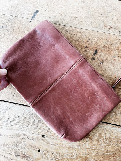 Vintage Leather Clutch