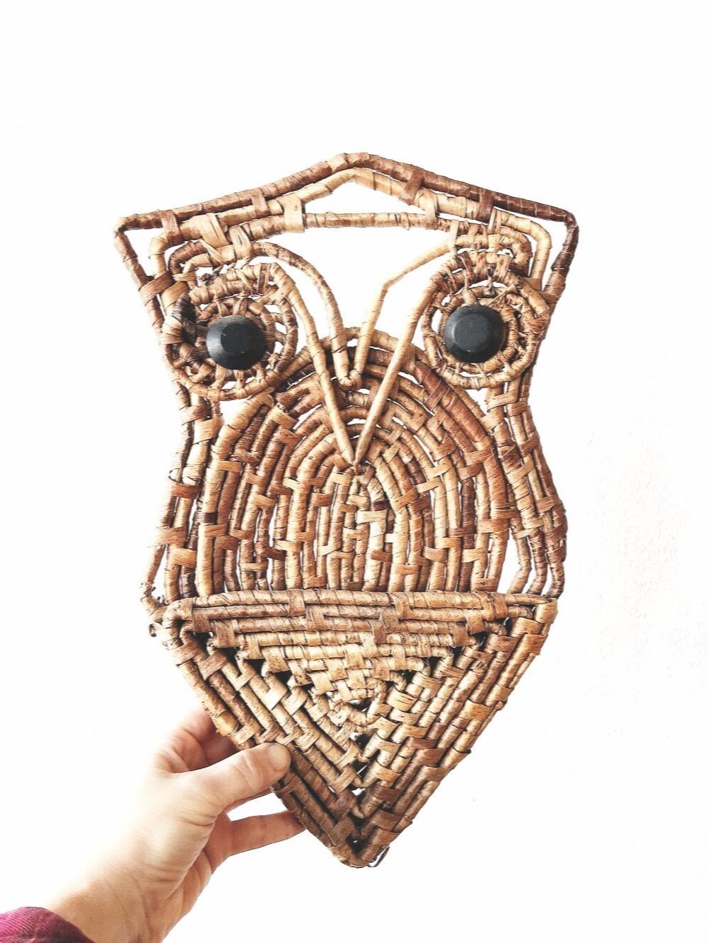 Quirky Vintage Owl Basket