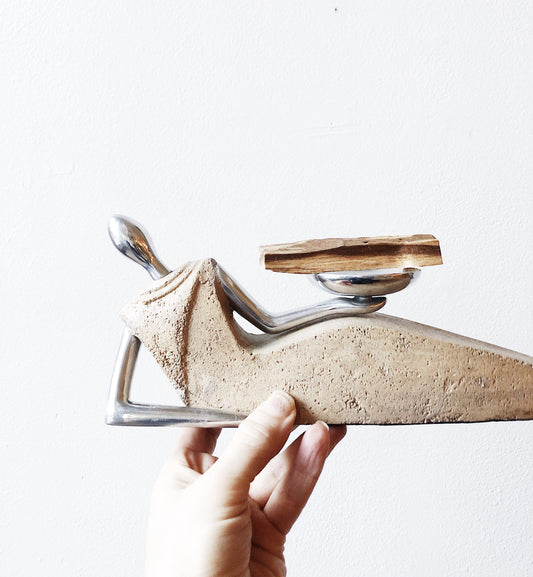 Vintage Reclining Lady Incense Burner