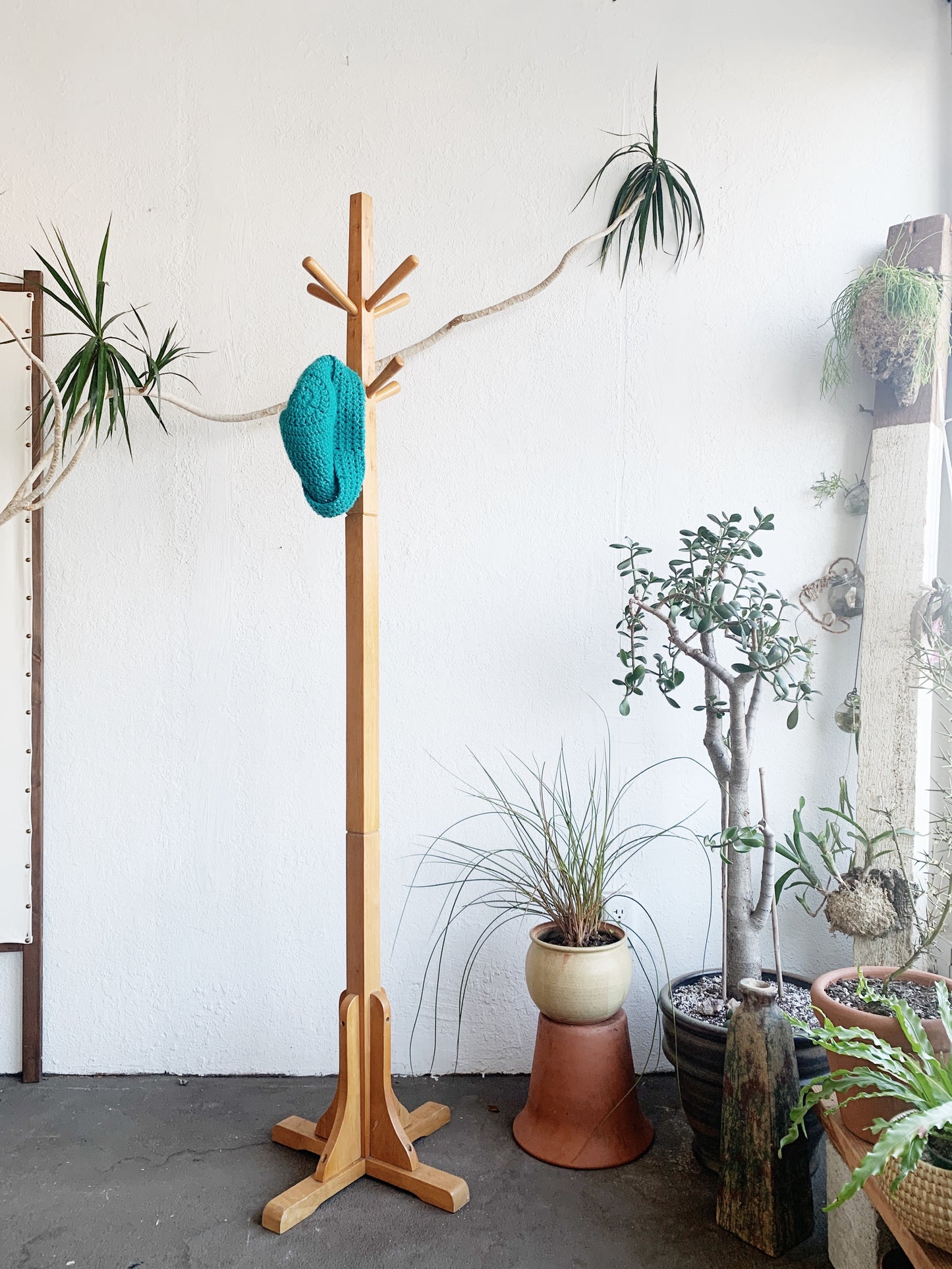 Vintage Solid Wood Hall Tree