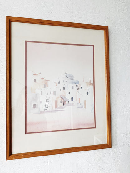 Large Vintage Framed Art Print