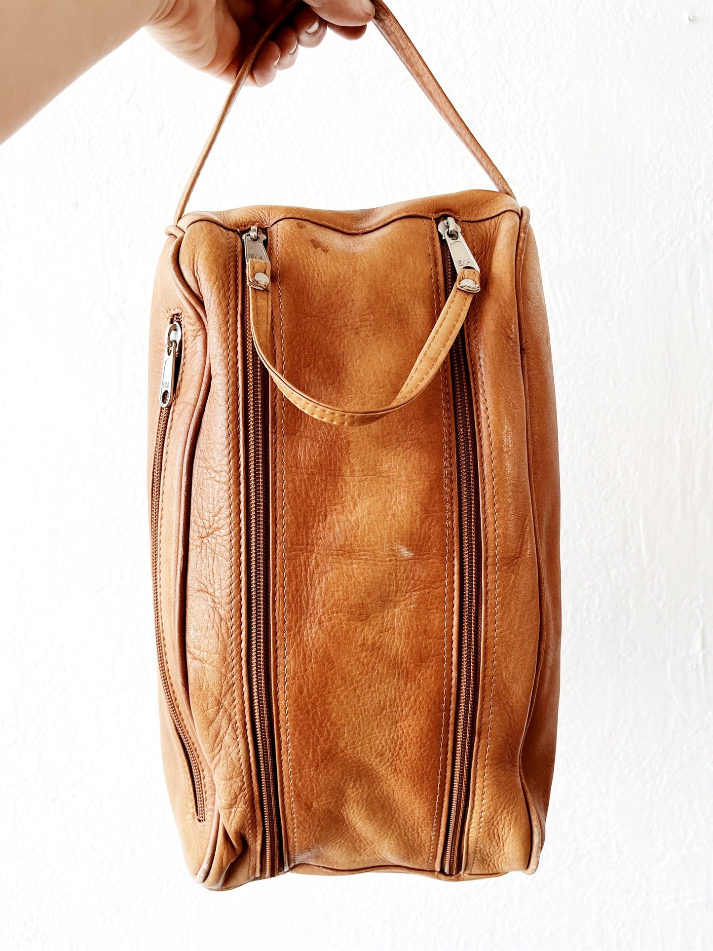 Large Leather Dopp Bag
