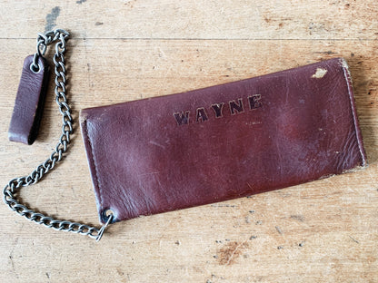 Vintage Leather Chain Wallet