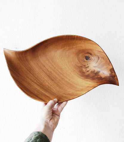 Vintage Wood Yin Yang Bowl