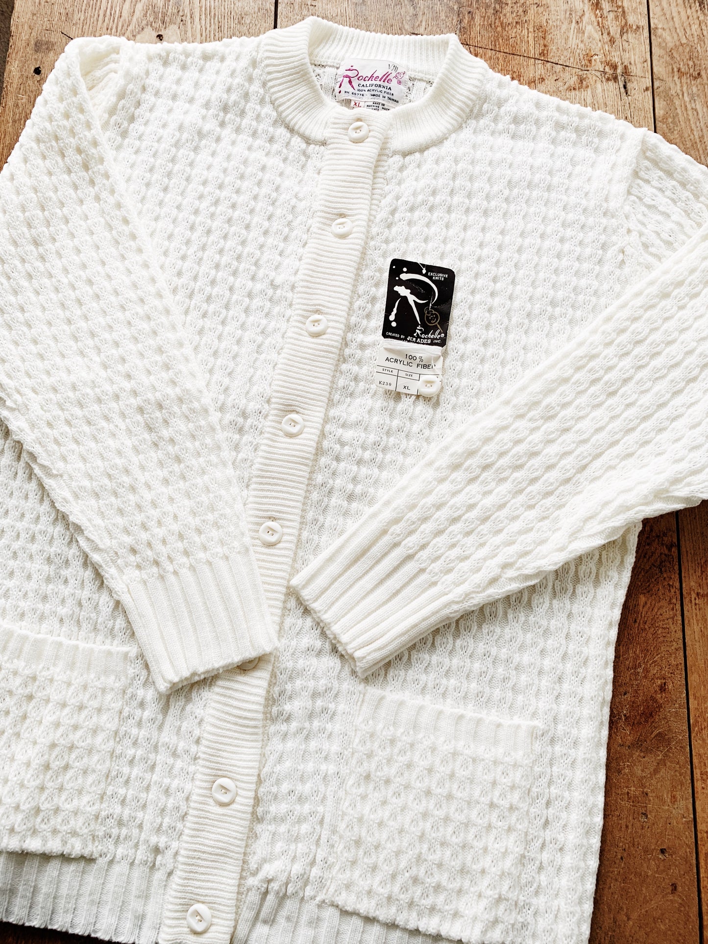 Vintage Rochelle of California Cardigan Unworn with Original Tag