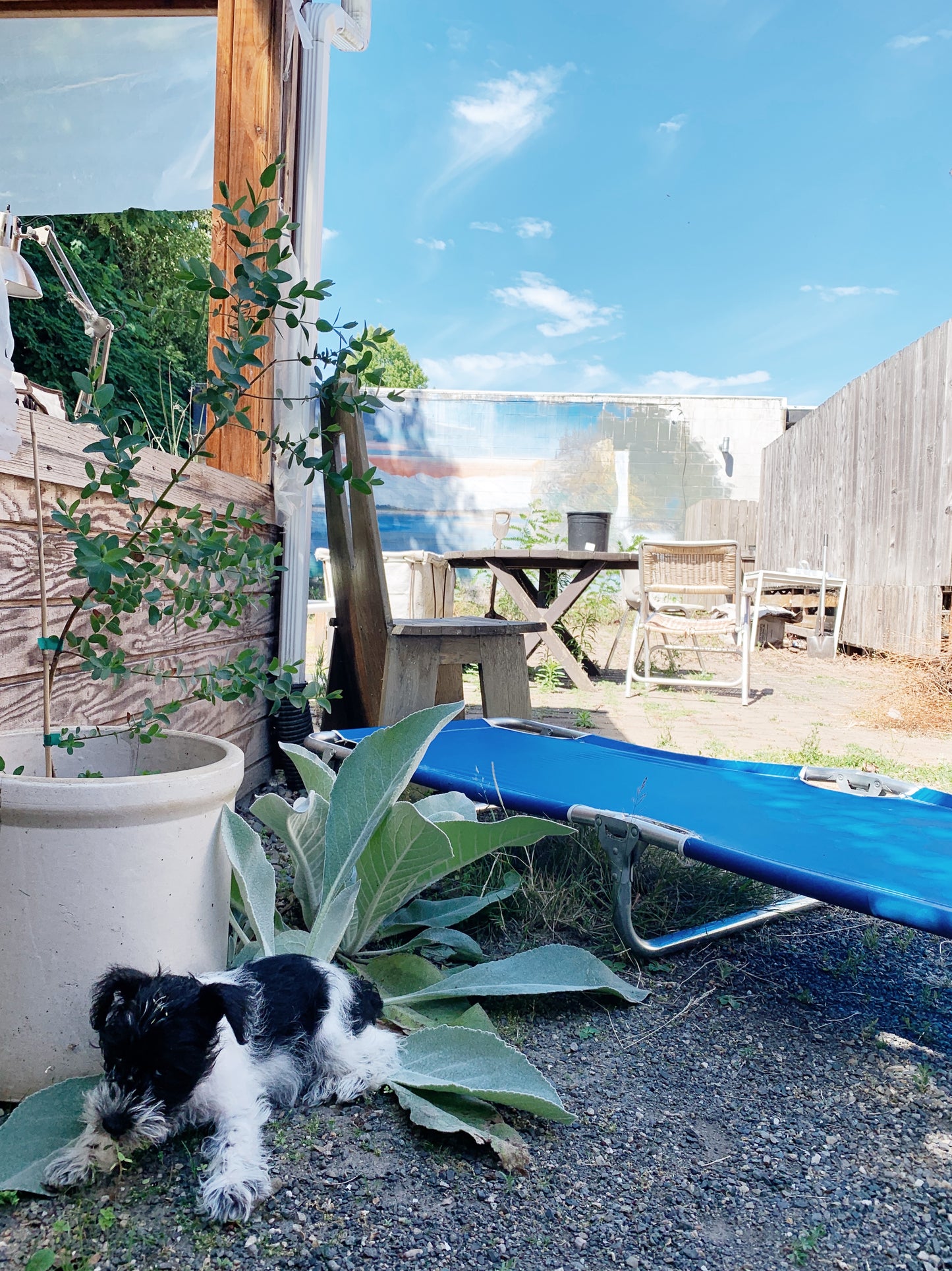 Vintage Aluminum Framed Cot