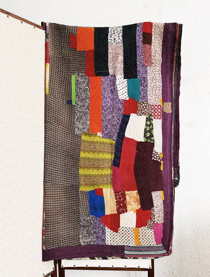 Handmade Cotton Kantha Quilt