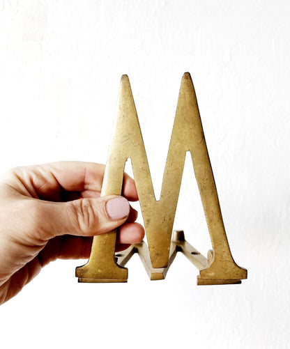 Machine Age Brass Initial