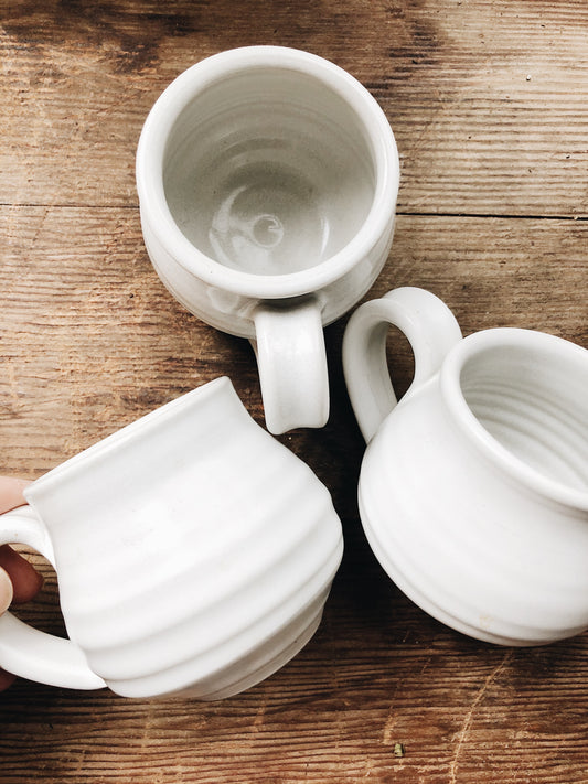 Trio of Three Handmade Mugs