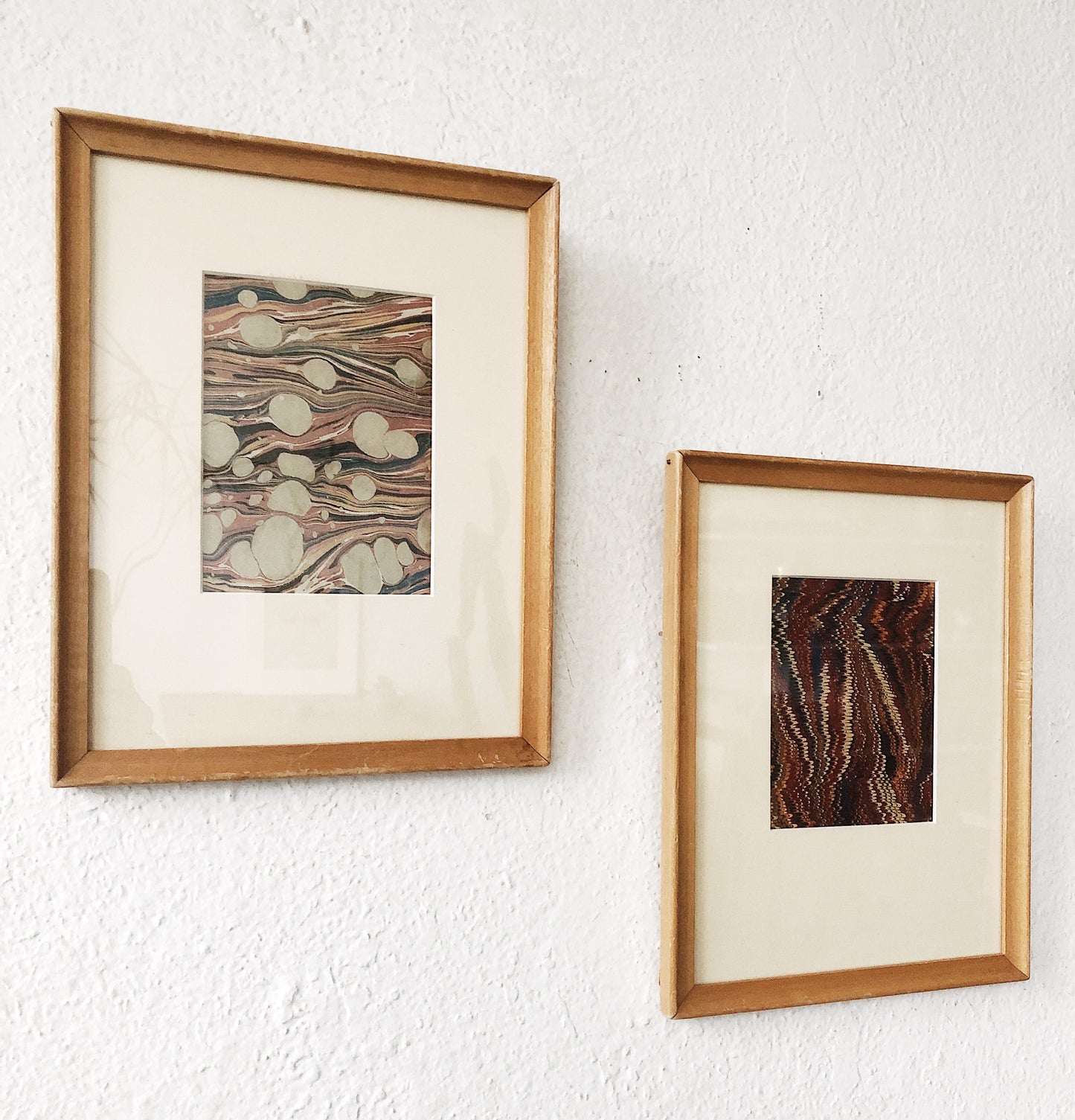 Vintage Marbled Abstract Leather Art