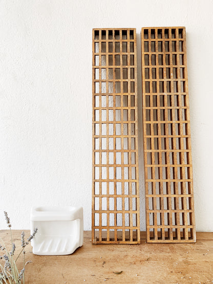 Large Antique Wood Floor Grate