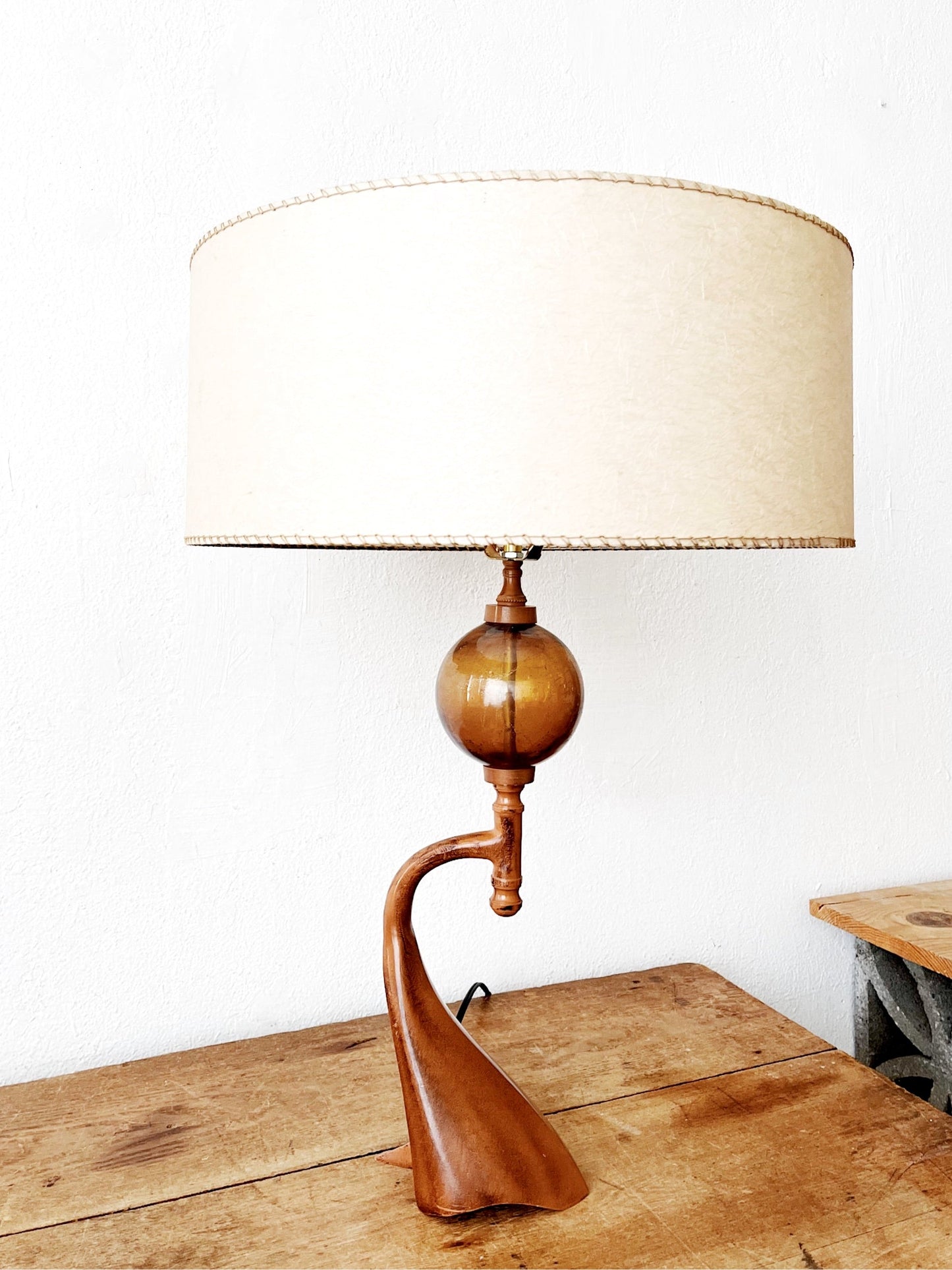Vintage Ochre Lamp