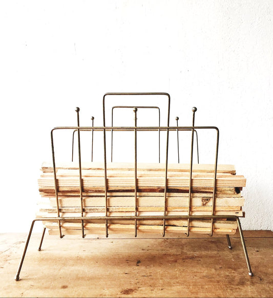 Mid Century Brass Rack