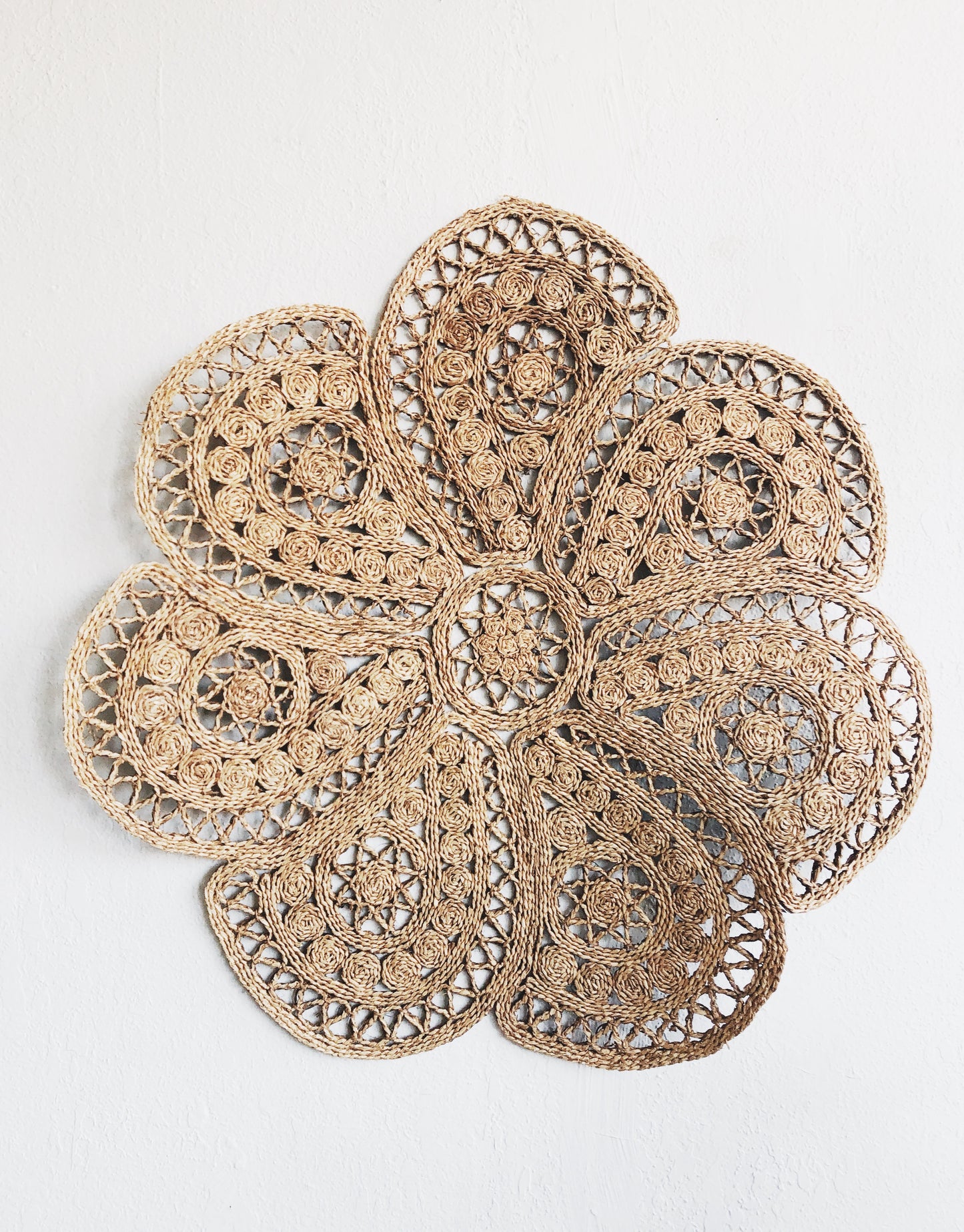 Vintage Round Straw Rugs