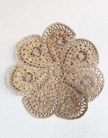 Vintage Round Straw Rugs