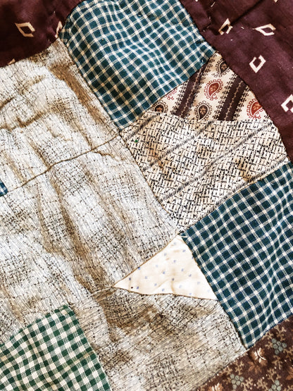 Antique Cotton Calico Quilt