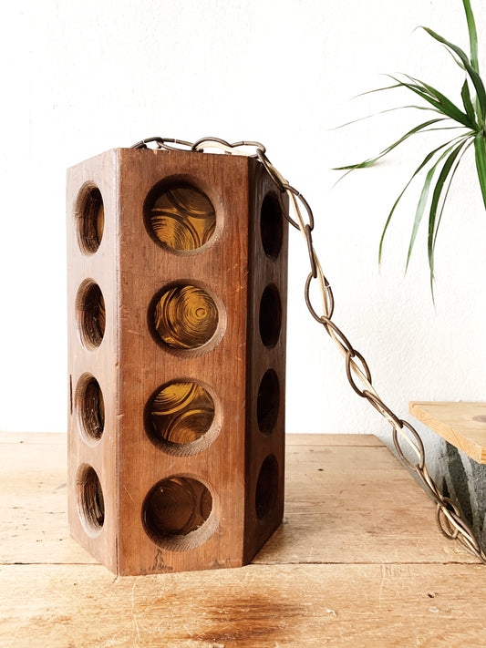 Vintage Wood Swag Light