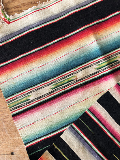 Vintage Wool Saltillo Runner