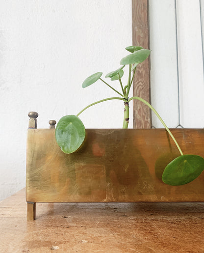 Mid Century Brass Planter