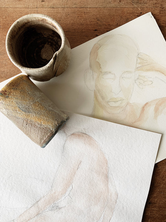 Vintage Watercolor Painting