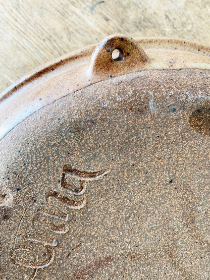 Vintage Handmade Stoneware Platter
