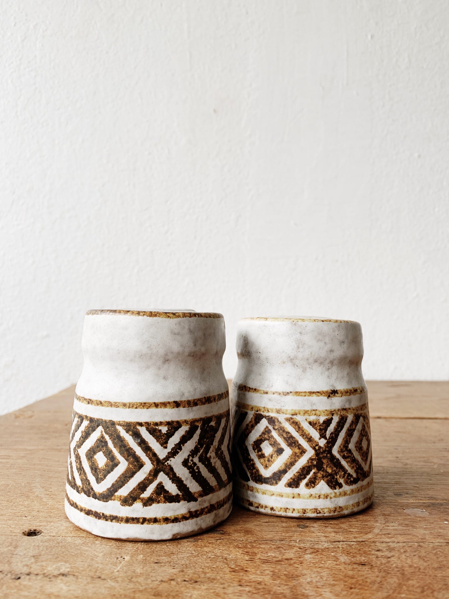 Vintage Pottery Craft Ceramic Shaker Set