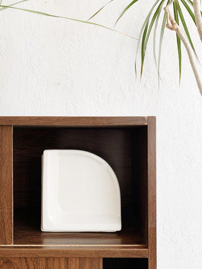 White Ceramic Book End