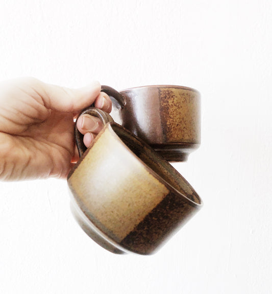 Vintage Mid Century Mug Pair