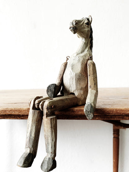 Vintage Wood Horse