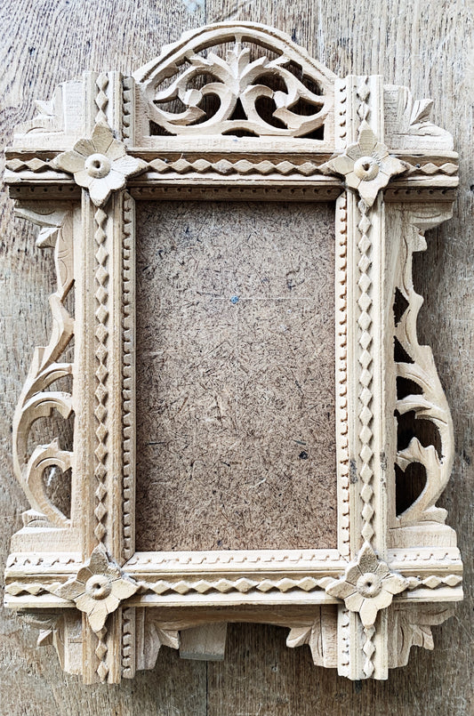 Vintage Carved Wood Frame
