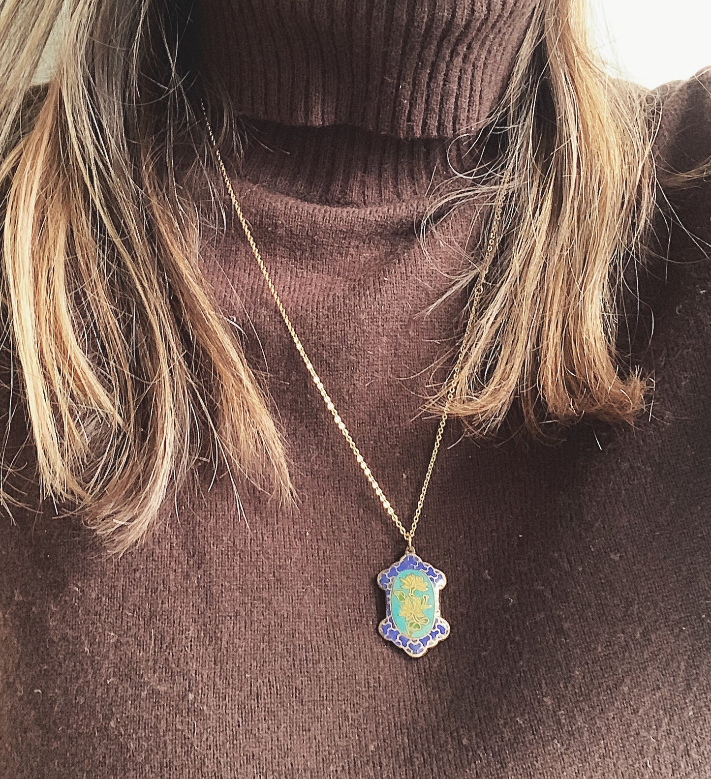 Vintage Cloisonné Necklace