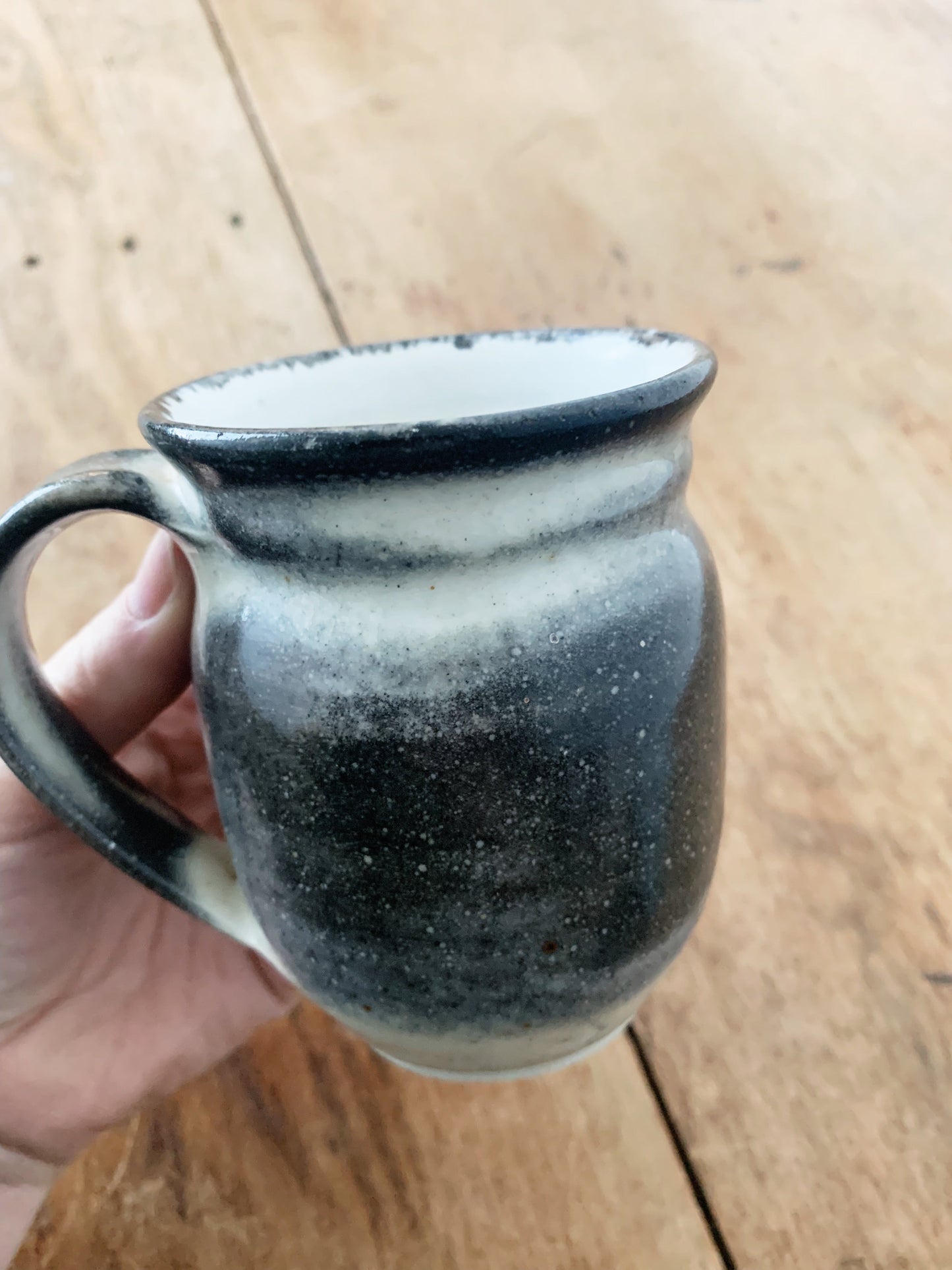 Vintage Handmade Ceramic Mug Pair