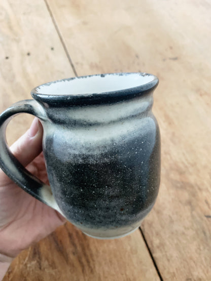 Vintage Handmade Ceramic Mug Pair