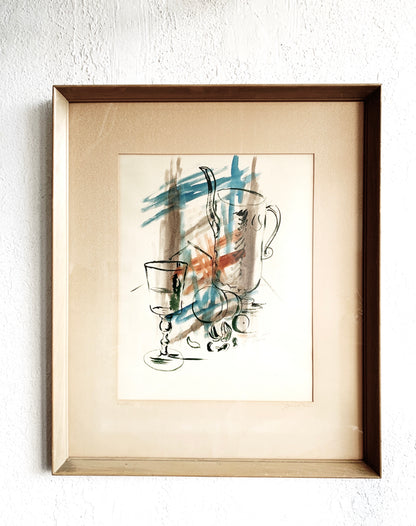 Large Mid Century Still Life Painting